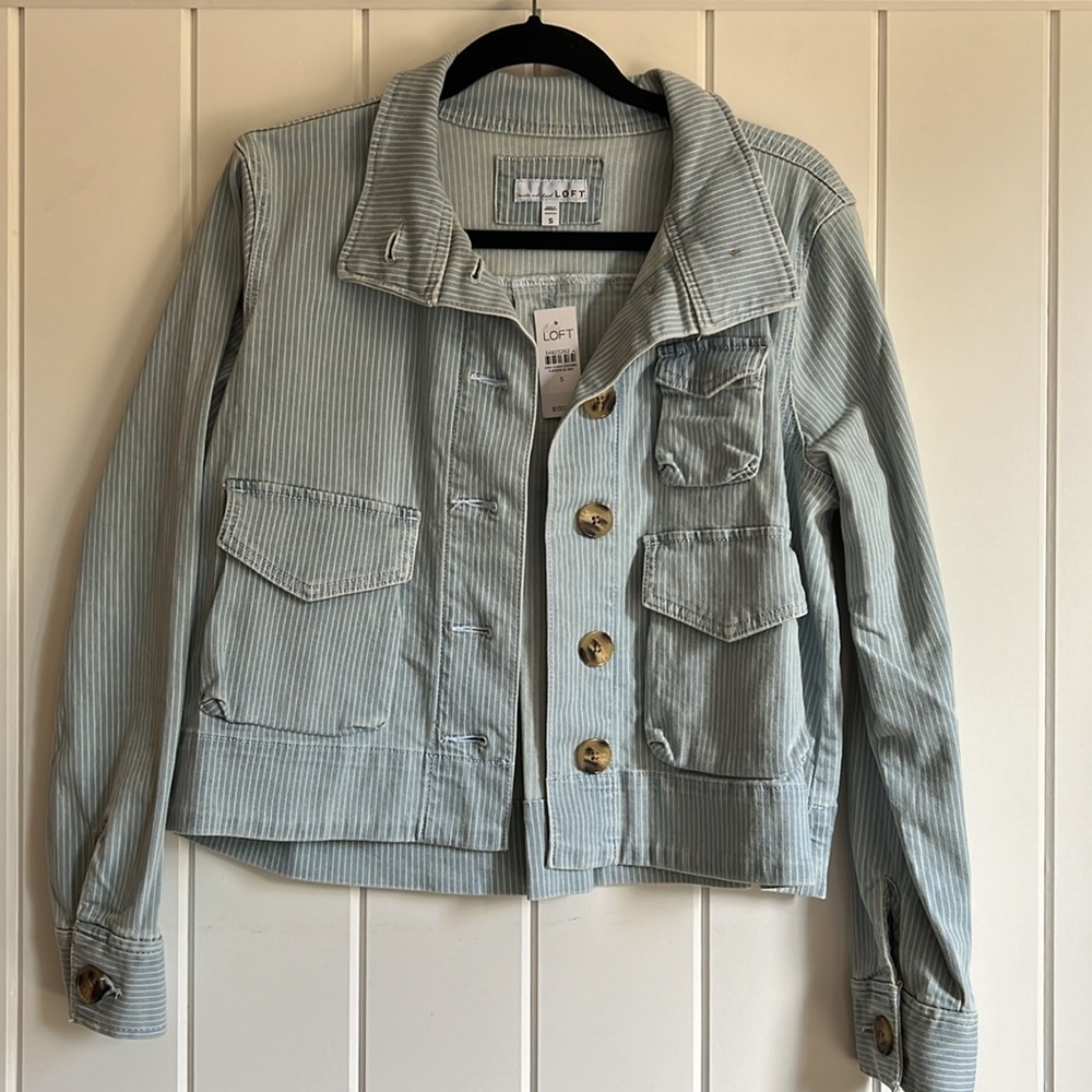 LOFT denim jacket.  NWT
